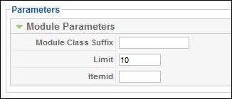 RSEvents! Ajax Search Module parameters